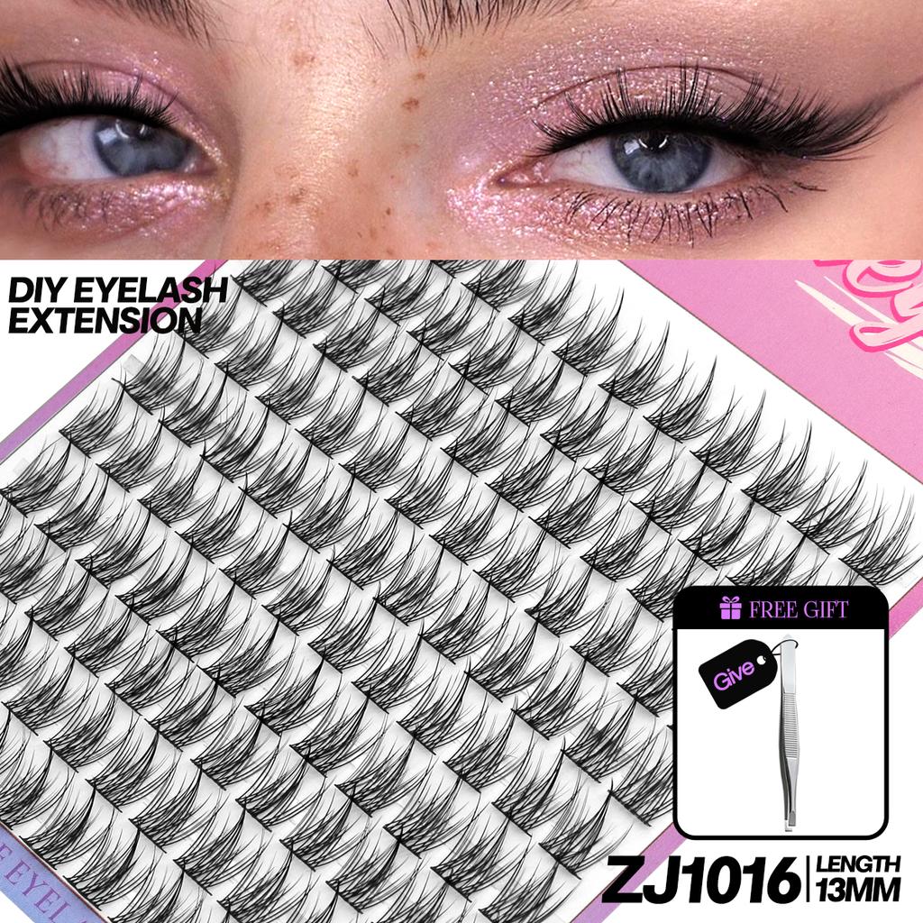 DIY Clusters False Eyelashes Clusters Extensions Individual Lashes Cluster Natural Segmented Eyelashes Bundles