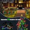 Non-Toxic Chriatmas Tree Solar Colour Light Festival Holidays Atmosphere Inserted Solar Lamp Outdoor Lawn Courtyard Led Decoration Lights