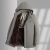 Red Dragonfly Men's Fleece-Lined Winter Hooded Padded Jacket