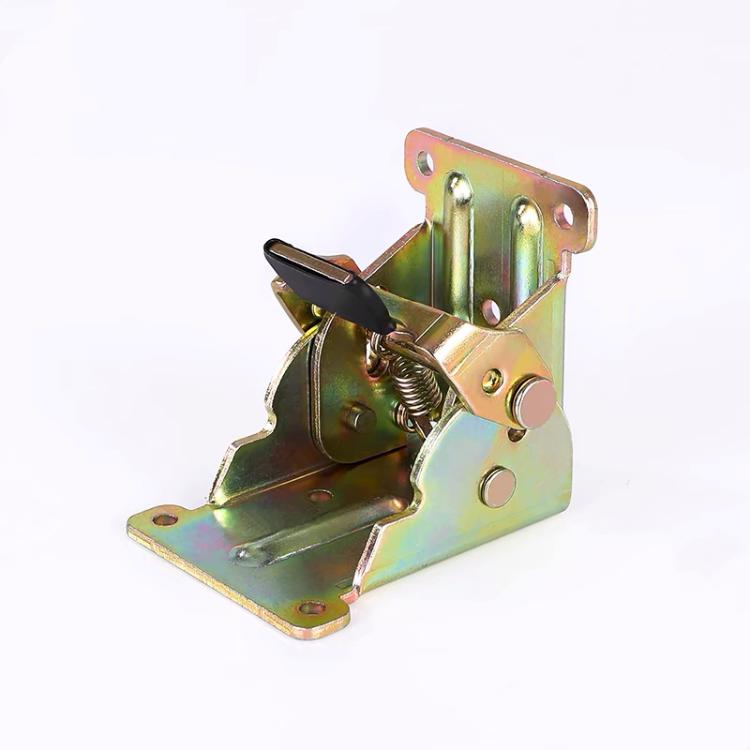 Modern 90 Degree Folding Metal Hinges Zinc-Colored Steel Furniture Leg Hinges for Living Room Bedroom Dining Gym Kitchen