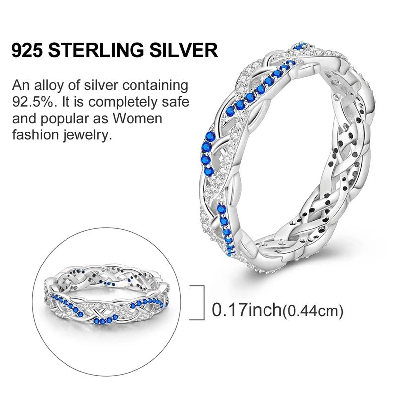Rings Original 925 Silver Rings Simple Zircon Heart Ring for Wedding Valentine's Day Women Ring Jewelry Gift