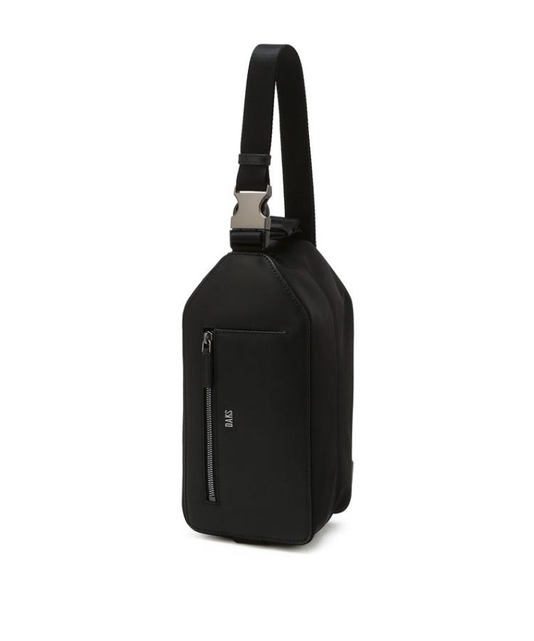 Daks Men'S Accessories Black Logo-Detailed Leather Slingback_Dbba6E854Bk