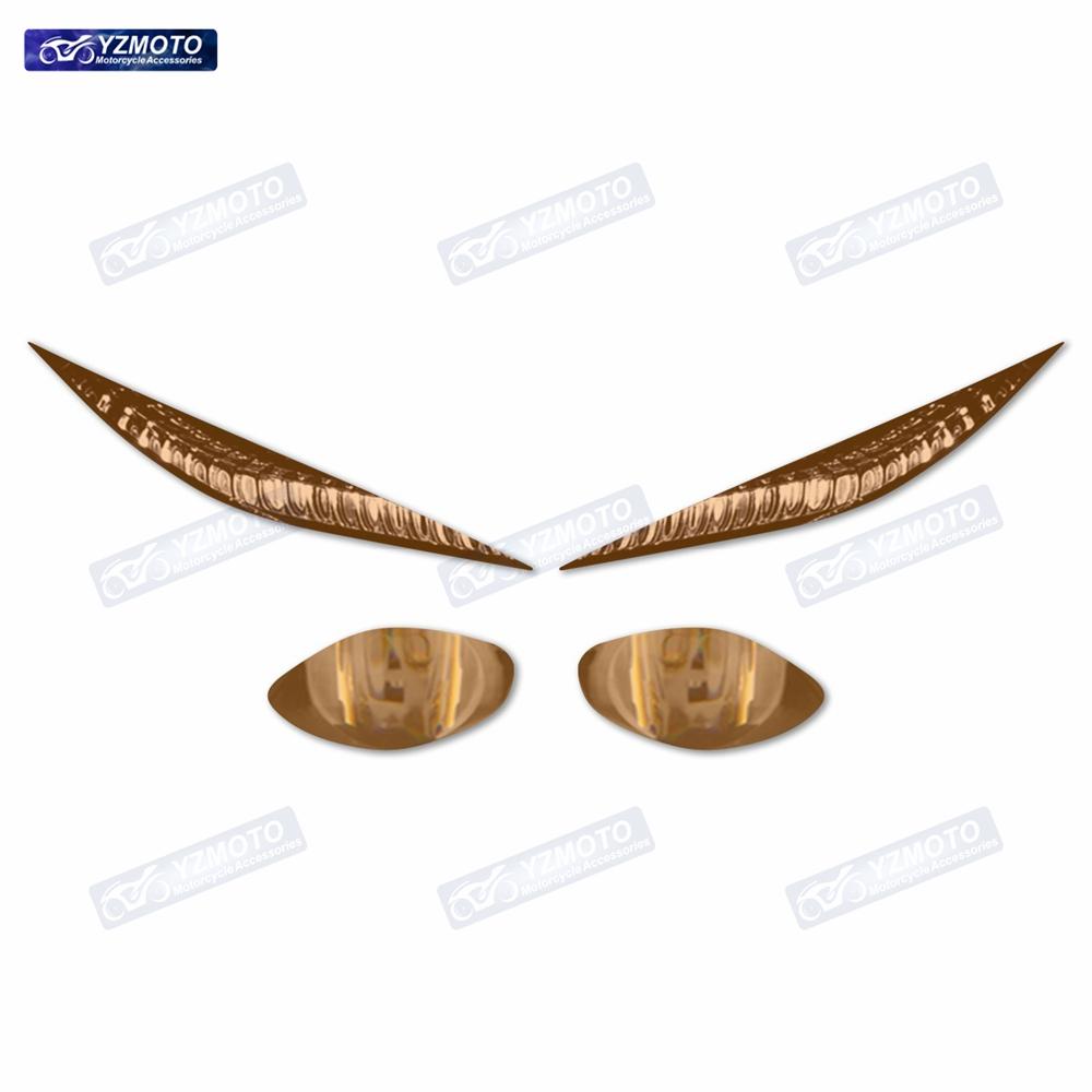 For YZF R6 2017-2023 Motorcycle Track Version Edition Headlight Decoration Sticker Motorbike Headlight Protective Film Stickers