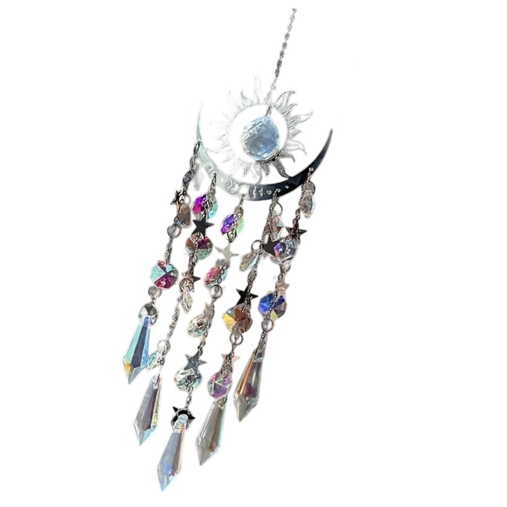 Sun Catching Crystal Hanging Sun Catching Star Sun Catching Indoor Window Crystal Hanging for Bedroom Home Garden
