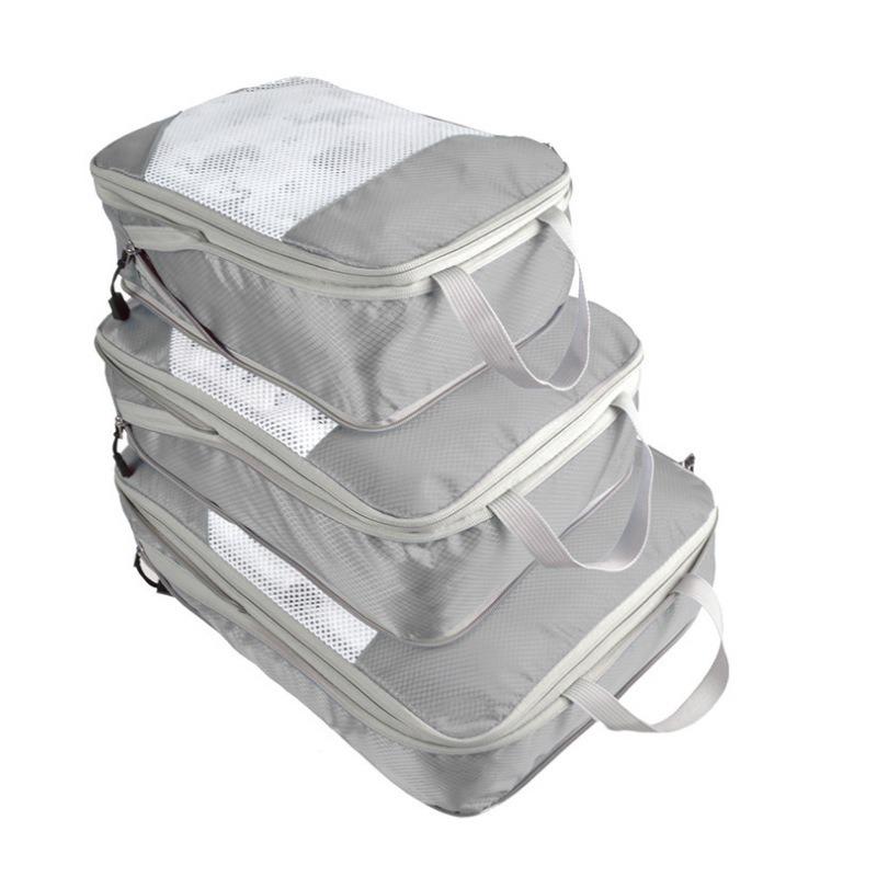 Travel Compression Storage & Organizer Bags: 3-Piece Set - Dustproof, Moistureproof, Portable, Large-Capacity for Clothes & Underwear