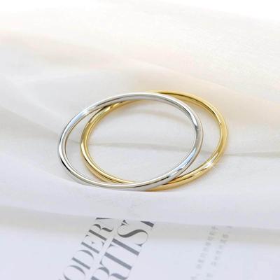 INS Modern Minimalist High-Retention Stainless Steel Bangle Round Bracelet for Men & Women