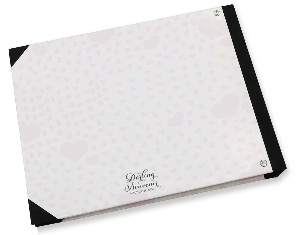 Darling Souvenir Purple Love Birds Printed Hardbound Cover Guestbook For Wedding Guest Sign In Book Registry-9 X 12