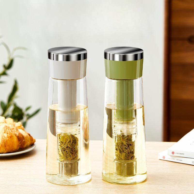 750ML Portable Manual Cold Brew Coffee Maker Press Type Iced Tea Infuser Pitcher With Removable Filter Summer Coffeeware Pot
