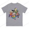 T-shirt 100% Cotone Ed Edd N Eddy Le Disavventure T-shirt Unisex Cartoon Network Anni '90 Assorbente Sudore Casual Maniche Corte S6xl
