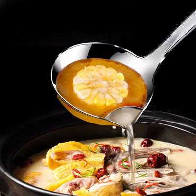 Edelstahl Filterschöpflöffel Suppe Fett Öl Abscheider Schöpfkellen Schaumlöffel Suppensieb für Küche Wärmeisolierung Verbrühschutz