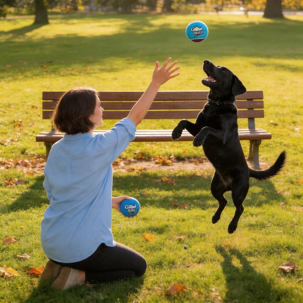 Gi Gwi Squeaky Rubber Pet Toy Pack For Dogs With Chewing And Interactive Play