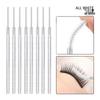 50-Pack Crystal Rod Eyelash Brushes & Curler Kit: Straight Head Brush, Spiral Tool & Eyebrow Comb