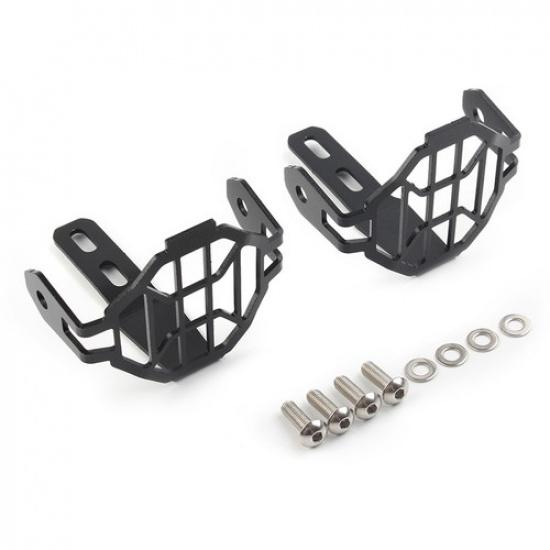 Black Headlight Guard Protector Grill Cover For BMW R1200GS R1250GS F750GS ADV