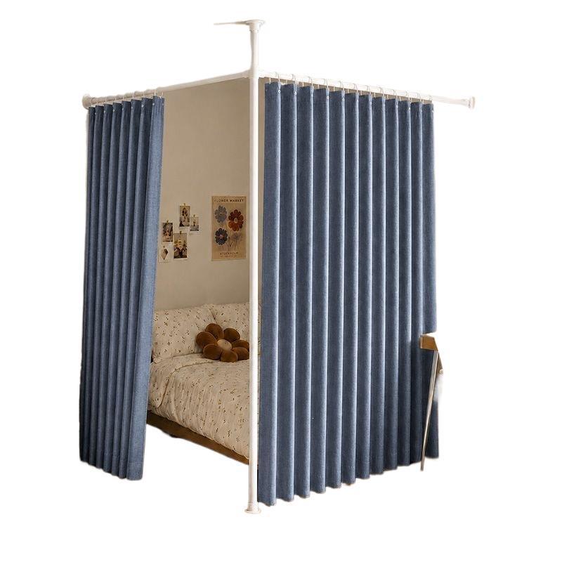 No-Punch Living Room Partition Curtain Divider for Rental Rooms, Dorms, or Salons