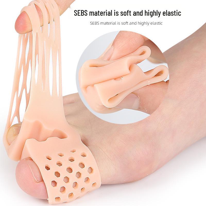 Breathable Double-Hole Flip-Flops with Toe Separator for Hallux Valgus and Overlapping Toes