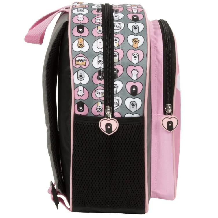 Derform Kids Kindergarten Backpack, 2 Compartments, Cat Pattern, Ergonomic Design, Lightweight & Comfortable PL11CF39