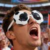 Football Party Glasses Decorative Lightweight Glasses Funny Eye-Catching Styling Party Supplies for Soccer Game