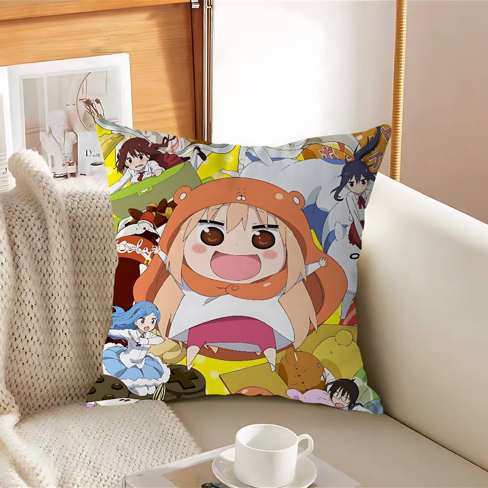 H-Himouto U-Umaru-chanS Poszewka na poduszkę Zdejmowana Zmywalna Poszewka na poduszkę – Miękka pościel na każdą porę roku