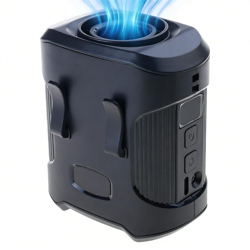 Small Belt Fan Waist Clip Fan Wearable Cooling Fan Rechargeable Fan 4000mAh Battery Suitable for Office and Home Use