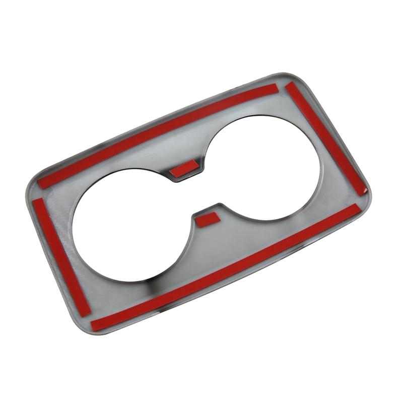 Rear Seat Water Cup Holder Cover Decoration Frame Trim For BMW X1 U11 2024 Interior Parts Accessories ABS Carbon Fiber