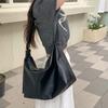 Classic Boston Crossbody Bag Waterproof Women Tote Handbag Simple Leather Shoulder Bag  Girls