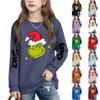 Erkek Kız Çocuk Moda Günlük Çok Yönlü Rahat Yuvarlak Yaka Sweatshirtler Günlük Uzun Kollu Patchwork Üst Sweatshirtler