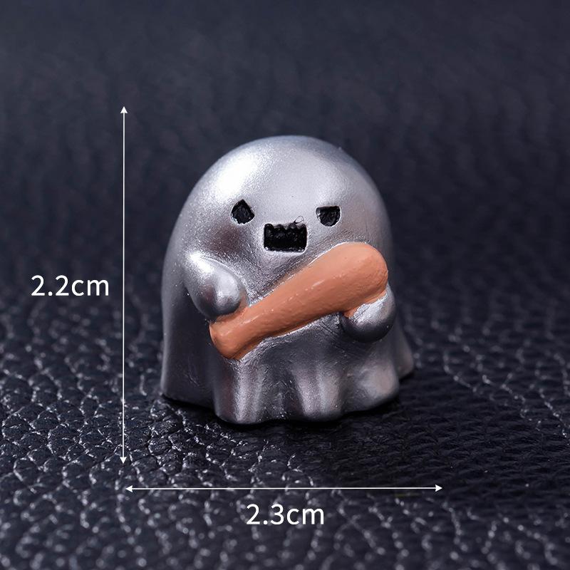 Halloween Ghost Decoration Skull Pumpkin Angel Candle Ghost Action Figure Hand Micro Landscape Desktop Resin Decoration