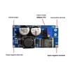 High Efficiency Steps Down Converters Module 8V-80V Input 1.25V-20V Adjustable Output 2.1A Current Compactly Design