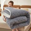 WTEMPO Foldable Lamb Fleece Quilts Warm Double-sided Plush Thick Winter Blankets Solid Home Bed & School Student Dormitory Double and Single Mattress