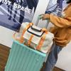 Contrasting color fitness bag women's dry and wet separation shoe compartment sports luggage bag Oxford cloth large-capacity handbag