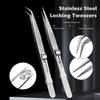 Professional Stainless Steel Tweezers Set, Multi-Purpose Precision Tweezers for Jewelry Making, Electronics Repair, Lab & Craft
