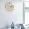 Wood Wall Clock, Hexagon Art, Wood, Bee, , Contemporary Home Decor