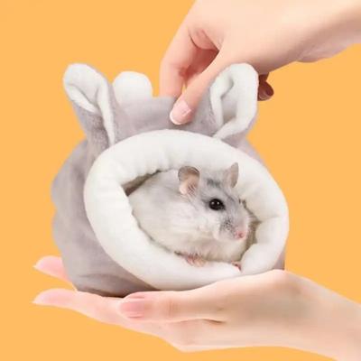Thickened Hamster Cotton House Soft Rat Sleepping Bed Cow Hamster House Cave  Golden Hamster
