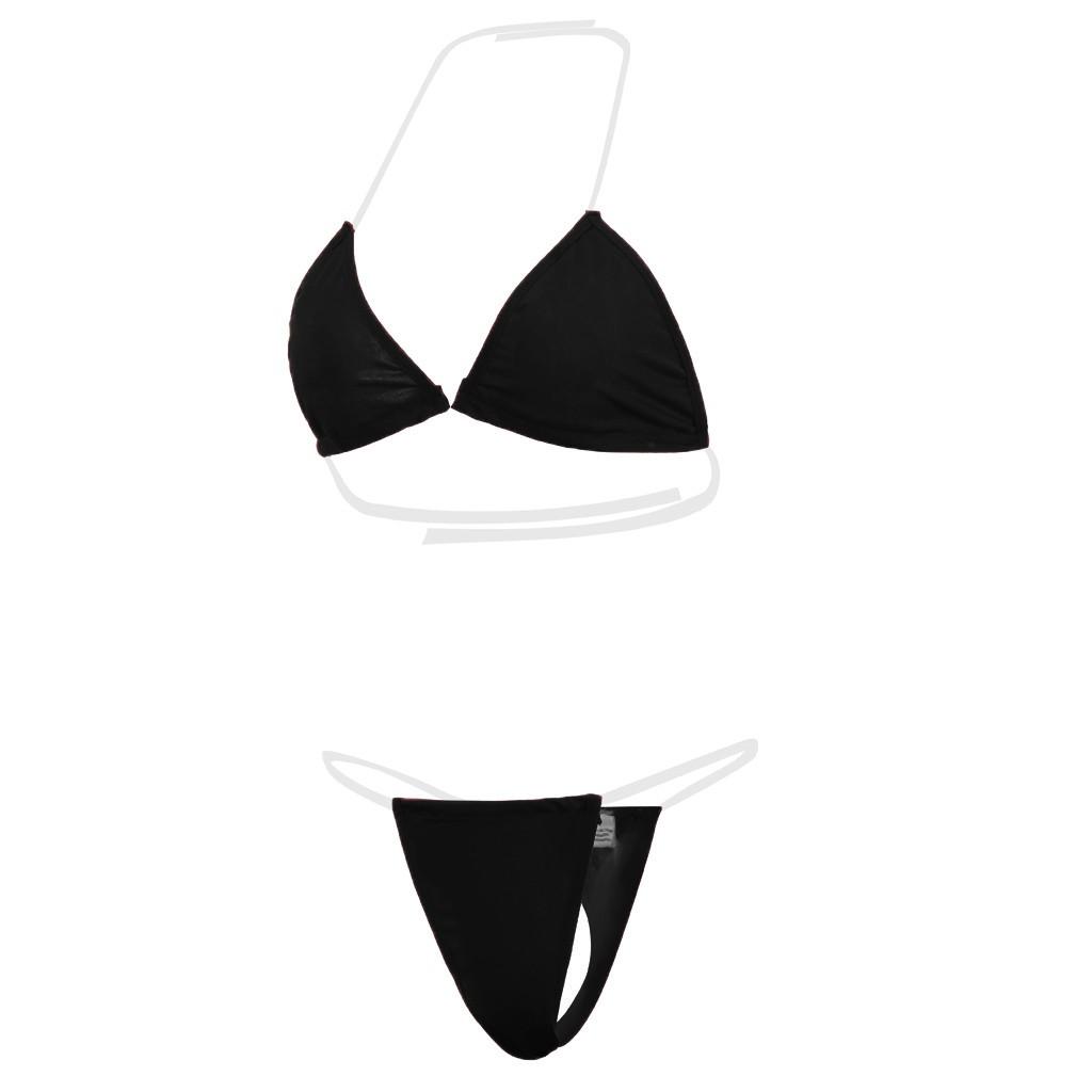 New Fashion Women Sexy Lingerie Underwear Bra G-String Transparent Strap Set