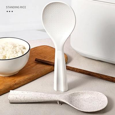 1/3 Stück Antihaft-Reislöffel aus Kunststoff, stehender Bügellöffel, hochtemperaturbeständiger Löffel, langlebige neue Küchenhelfer