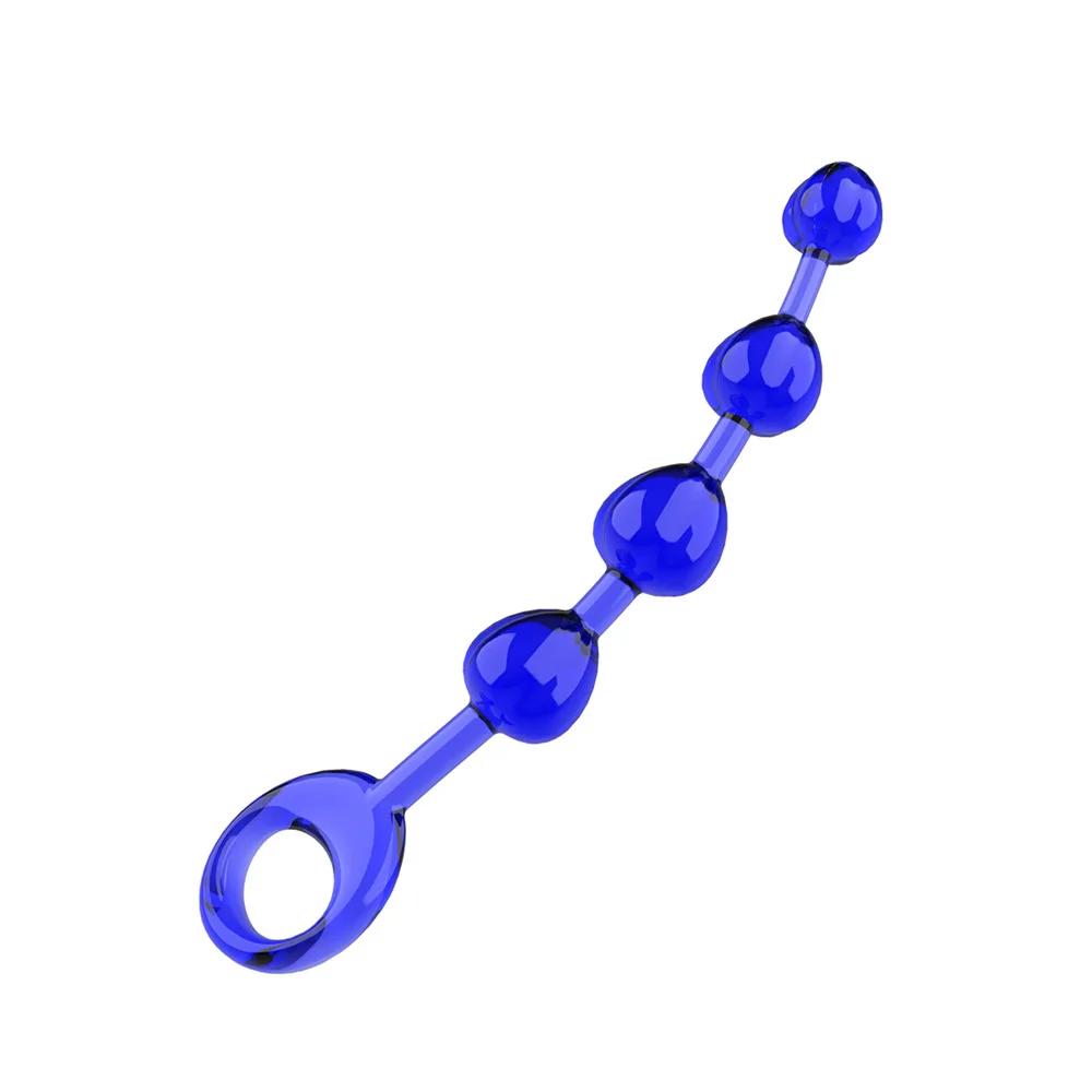 Anal Stimulator Ball Beads Butt Plug Masturbation Crystal Sex Toy for Beginners Man Women Couples Anus Masturbator Massager