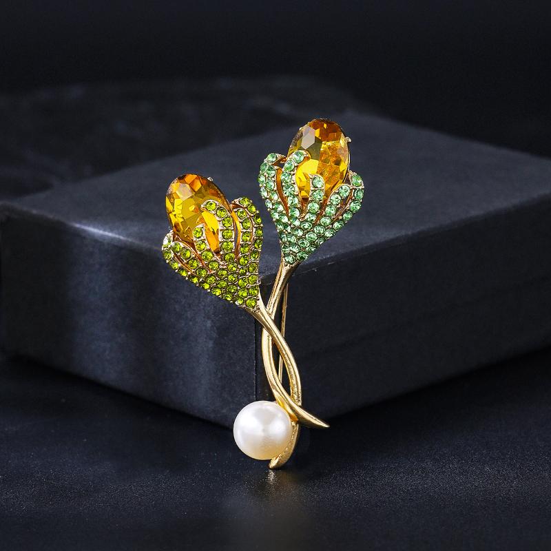 Creative Rhinestone Enamel Brooch Unisex Coat Clothing Lapel Pins Brooches For Party Jewelry Accessories
