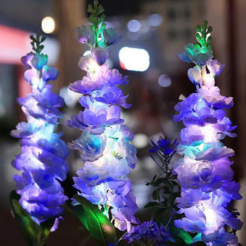 Solarbetriebene Solar Violett Rasenleuchte Außen Wasserdicht Simulationsblumenlampe Muttertagsgeschenke