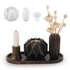 Stylish Vase Candlestick and Storage Jar Mould Multifunctional Candle Base Mould Unique Tabletop Decoration Making Mold