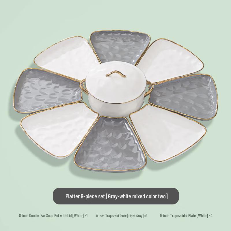 

Naijiang Light Luxury Nordic Enamel Dinnerware Set