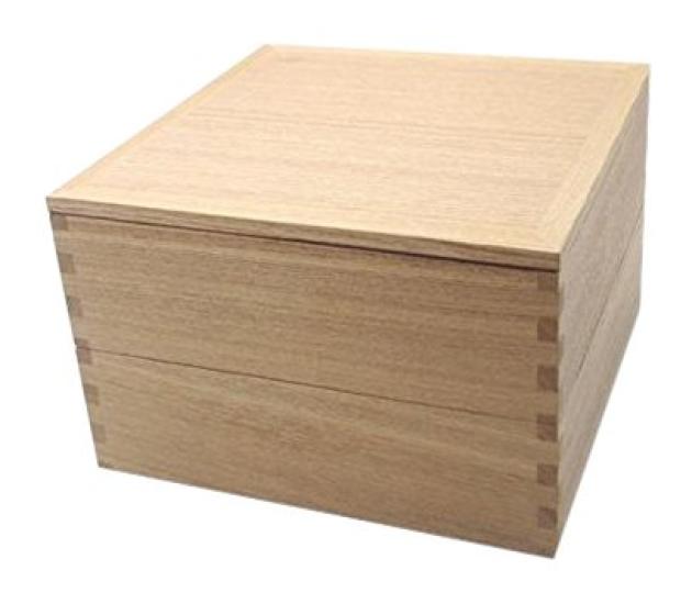 Matsuya Lacquerware Store White Lacquered Ash Box with Red Interior 5.0-inch Two-Tiered