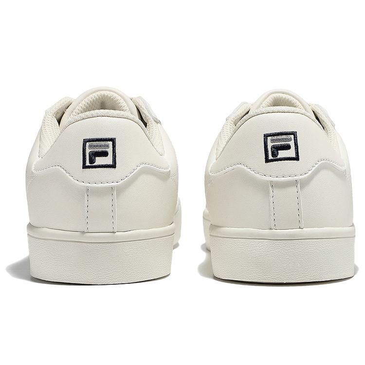 FILA Court Deluxe Casual Low top Skateboard Shoes Unisex Beige White Blue Korean Style 1TM01783E_922