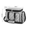 Luxja Stricktasche für Rundstricknadeln und Häkelnadeln Perfekt für die Aufbewahrung und den Transport von Strickzubehör Garn, Nadeln, Haken, (14"/35cm) -