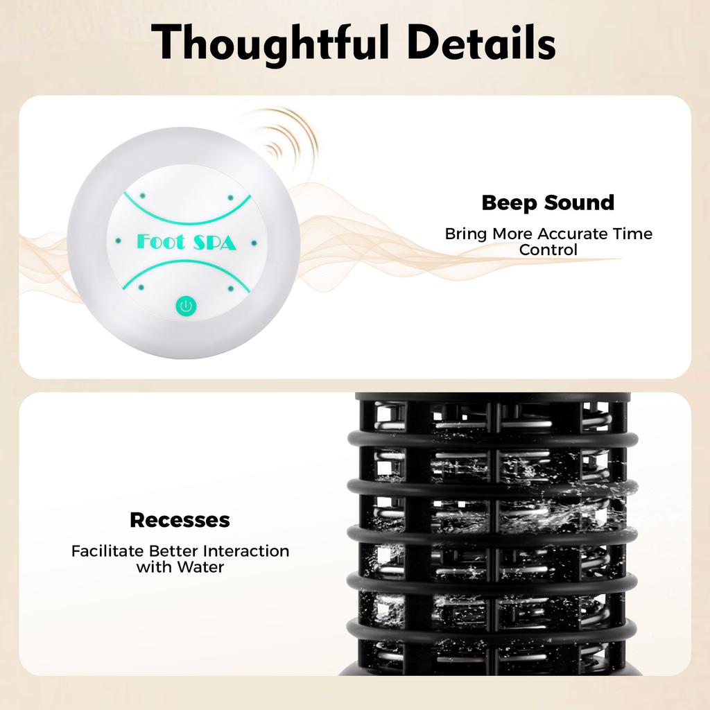 Ionic Detox Foot Bath Spa Machine, 30-Min Auto Timer, Portable Home Use for Body Relaxation, Immune Support & Toxin Removal