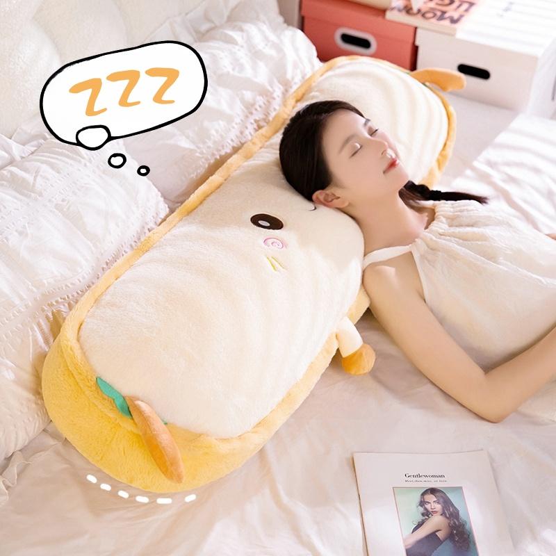 60~120cm Fluffy Bread Soft Cushion Creative Sleep Pillow Toys For Children Huggable Pillow Kawaii Christmas Gift