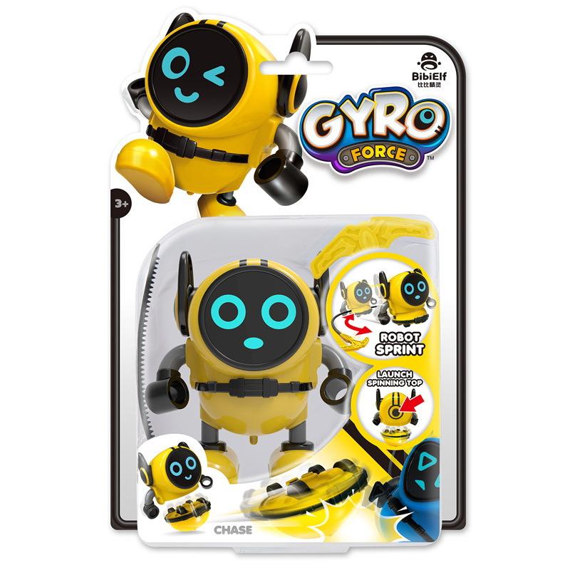 

Трюковой гироскоп Xiao Bao, вращающийся гироскоп Bibi Elf, инерционный шагающий робот 13.5×6.3×21cm жёлтый
