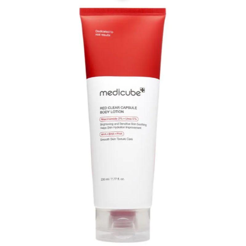 

Medicube НОВЫЙ Красный Очищающий Капсульный Лосьон для Тела 230 мл – Уход за Проблемами Кожи Тела и Успокаивающее Увлажнение