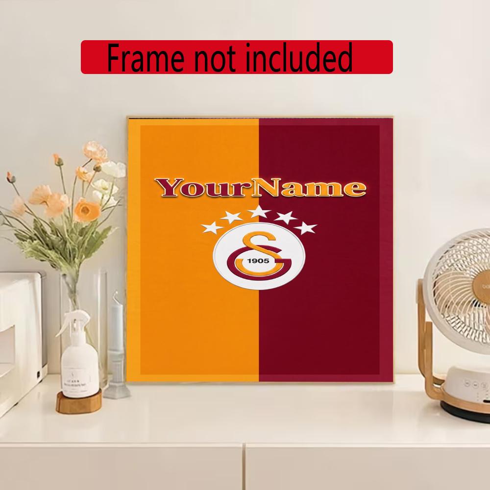 Galatasaray Customize Your Name Diamond Painting Round Diamond Diy Frameless Holiday Artwork Suitable For Home Office Wall Decoration