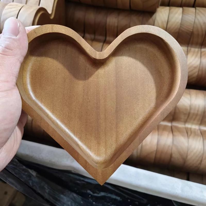 

Деревянные поддоны в форме сердца, фруктовые тарелки, ящик для хранения, тарелки для закусок из сухофруктов, разделенные тарелки для десертов с конфетами, контейнер