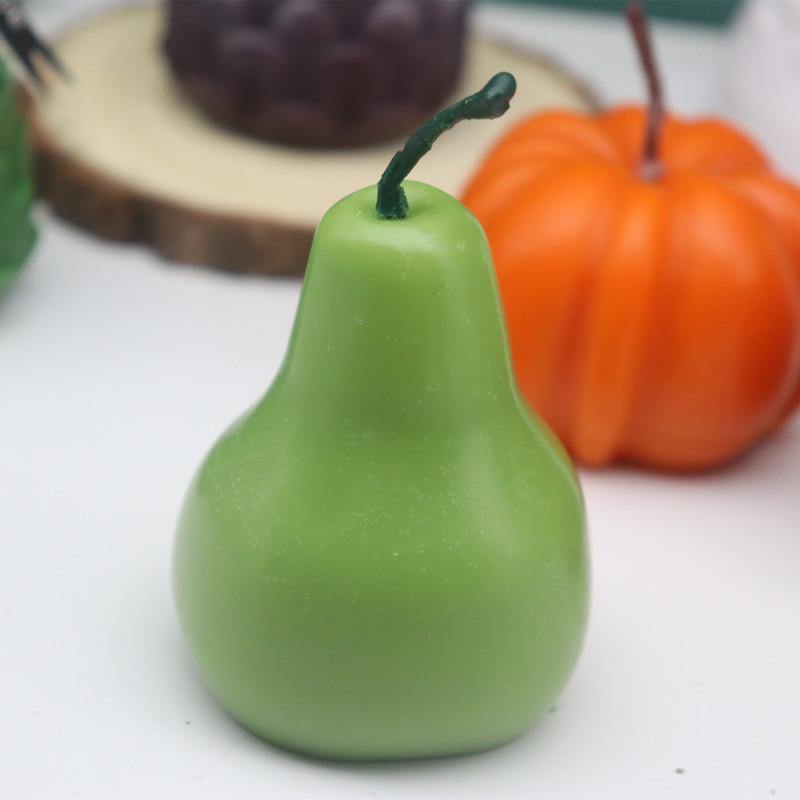 Fruit Series Silicone Mold for Candle Making, Apple Mold,Christmas Eve Fruit Mold,Pineapple,for DIY Candle Holder DIY Making